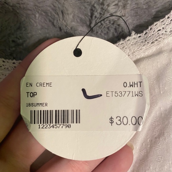 White large En Creme top - Picture 4 of 5